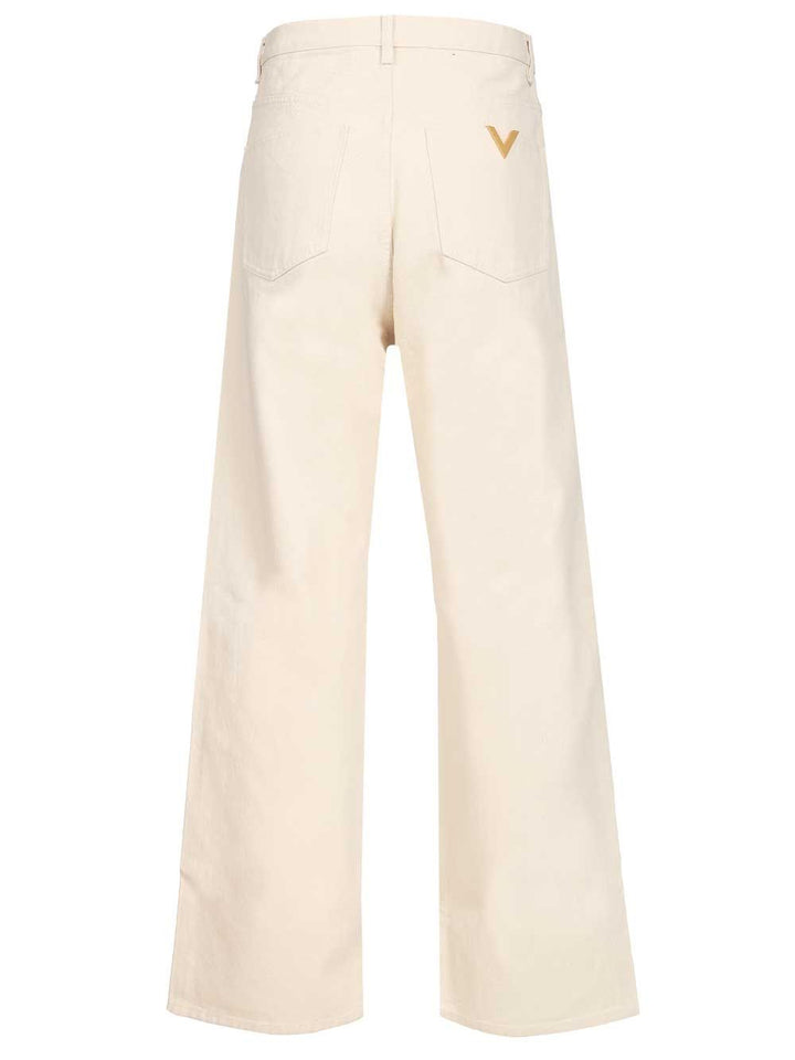 Valentino Garavani Vlogo Jeans - Bianco | f8f61283f33a5b2b98350e34c1e22a8675060af5