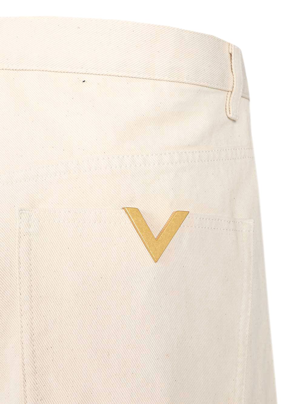 Valentino Garavani Vlogo Jeans - Bianco | 9688a68c83c5ec7c256a2c348f3ea985753eedbc