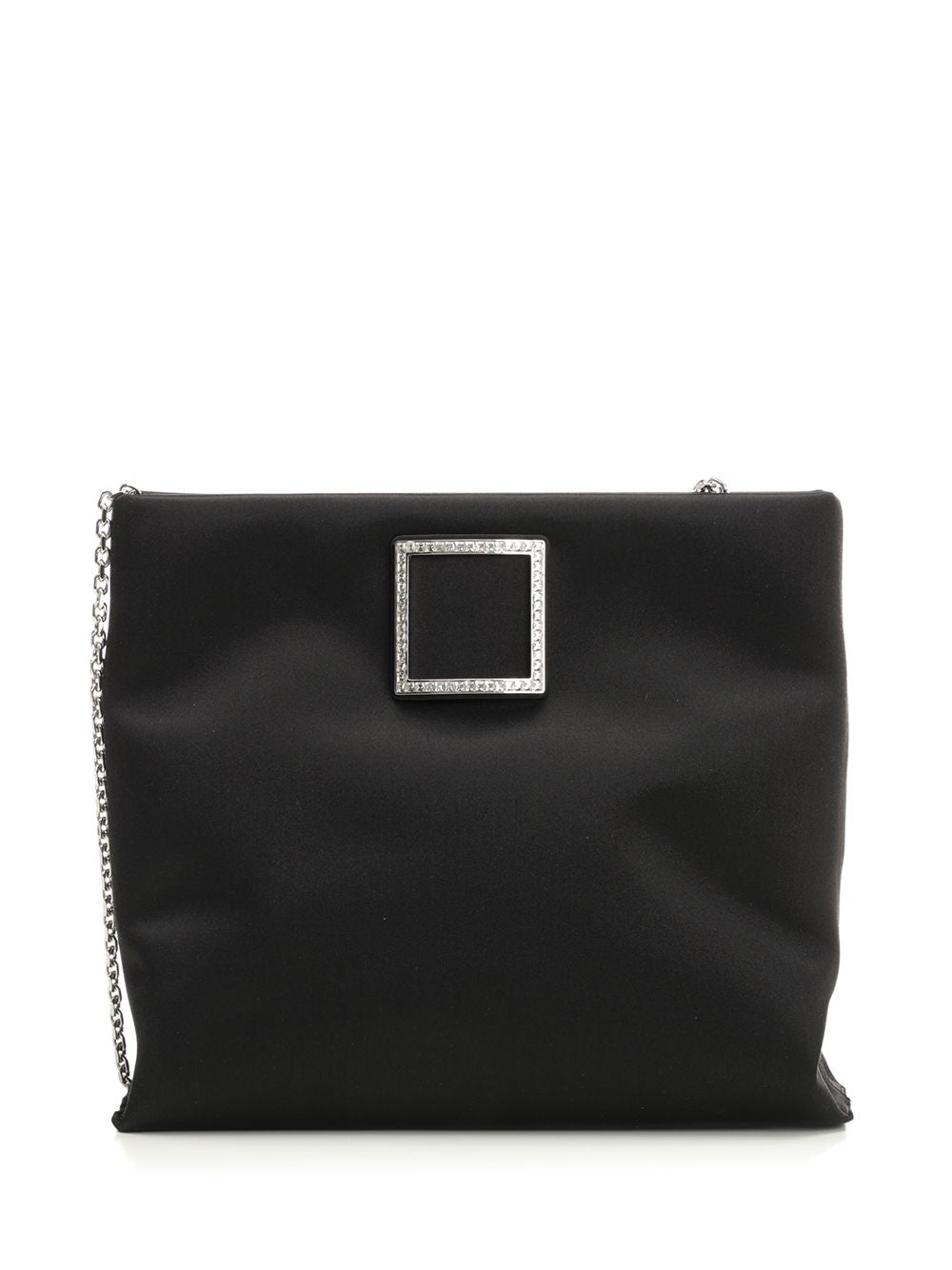 Roger Vivier Satin Trompette Bag Handbags - Nero | 7e28e405685ebdd5f6835a617a449fa9c2ff4eef