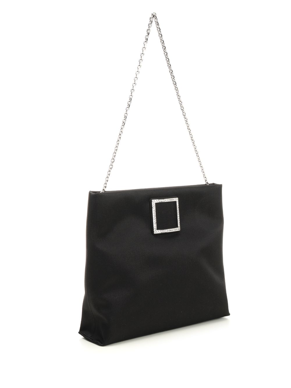 Roger Vivier Satin Trompette Bag Handbags - Nero | cc43c8c8521a2dd03ef0b32fff897f9be0693db2