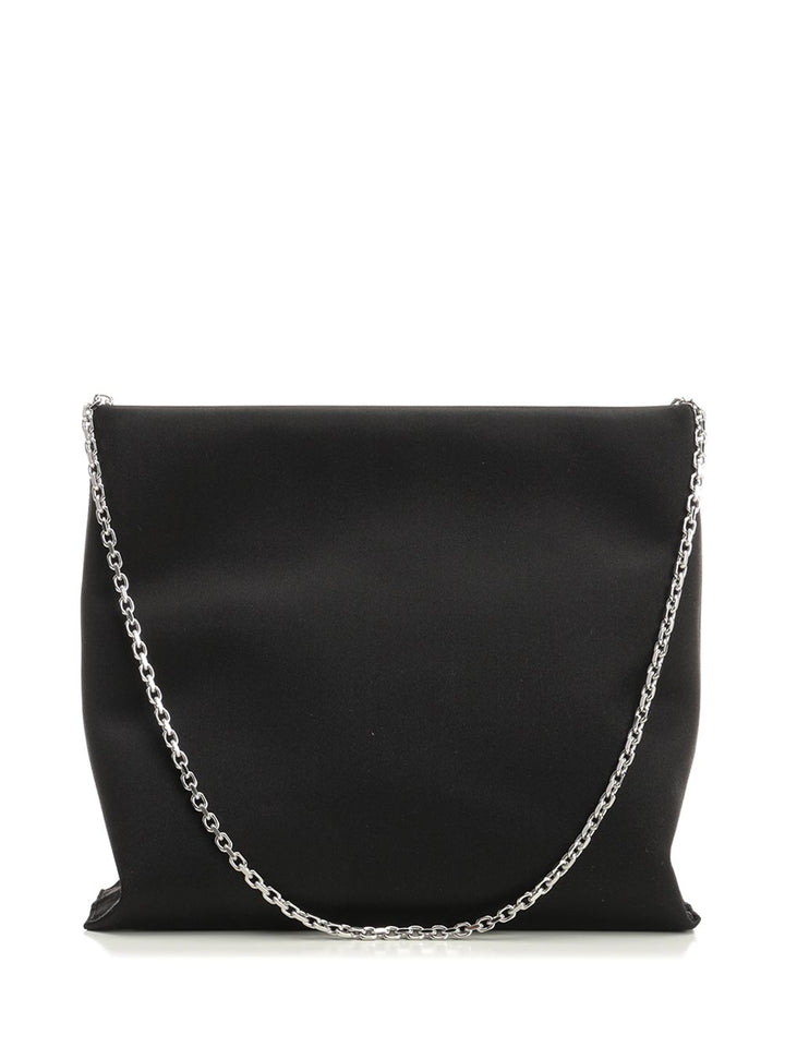 Roger Vivier Satin Trompette Bag Handbags - Nero | 1237b341f2dc6ebb90239cc8cb3cca5bd4ec3233