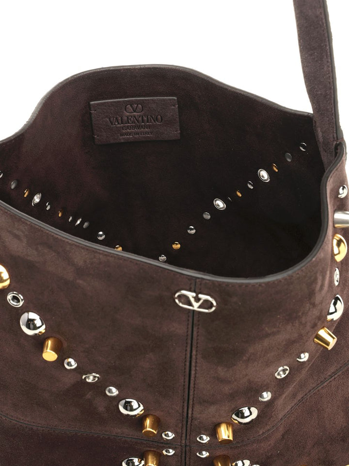 Valentino Garavani Nellcôte Shoulder Bags - Marrone | 4d8ba5350e0439c2d6990fa0338799afbead2484