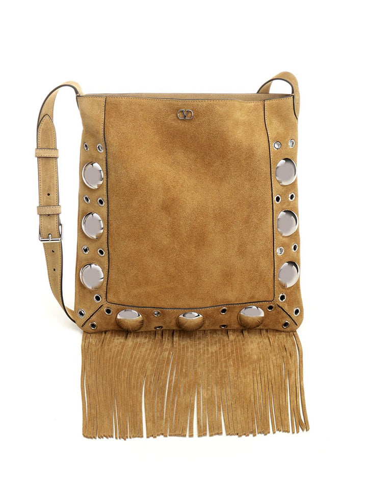 Valentino Garavani Nellcôte Shoulder Bags - Beige | d5cea18d805d0f74d20c438bfef17349054acc89