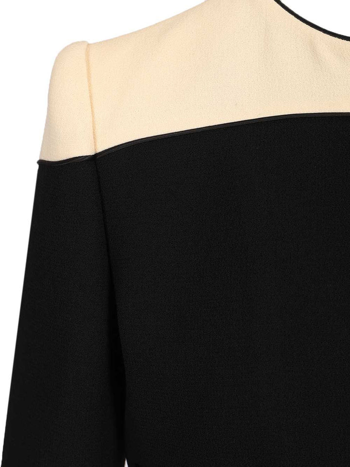 Valentino Garavani Two-Tone Wool Jacket Knitwear - Nero | 30428f0cf7714763c52537d68c1c15d63441aac2