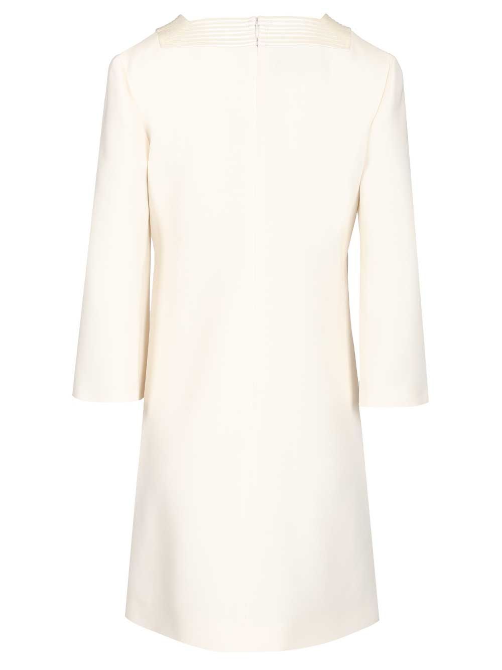 Valentino Garavani Short Crepe Couture Dress Abiti - Bianco | 4da66847a615d5e28798230b19c68063f223ad56