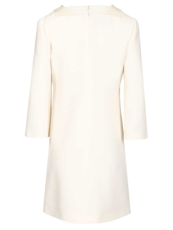 Valentino Garavani Short Crepe Couture Dress Abiti - Bianco | 4da66847a615d5e28798230b19c68063f223ad56