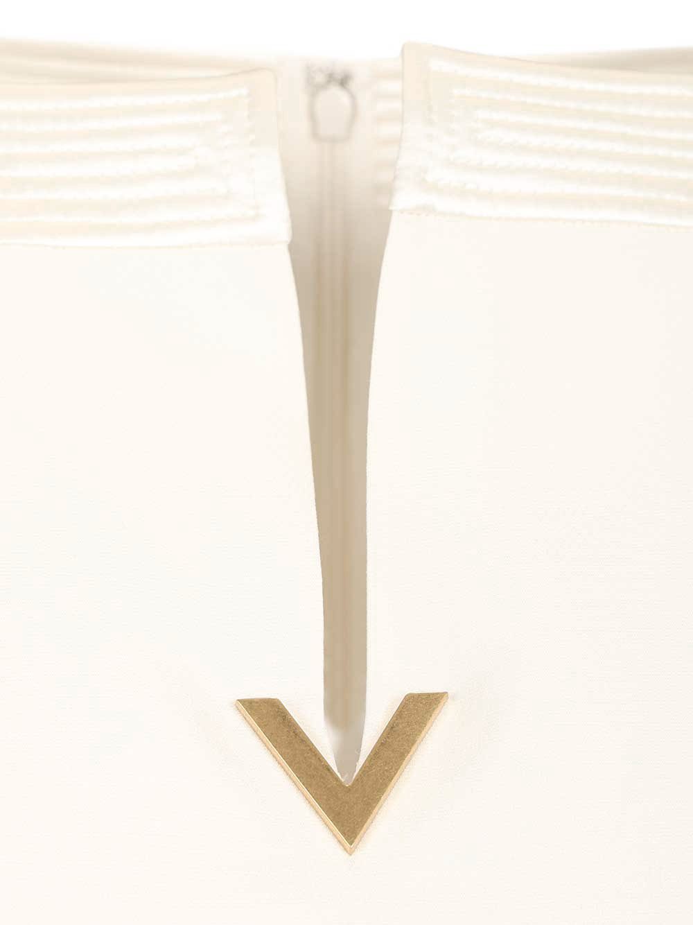 Valentino Garavani Short Crepe Couture Dress Abiti - Bianco | f811865ab5f6c9b9a1f060bb1086505f565d7f91