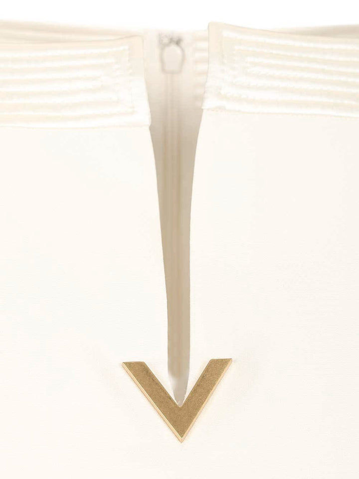 Valentino Garavani Short Crepe Couture Dress Abiti - Bianco | f811865ab5f6c9b9a1f060bb1086505f565d7f91