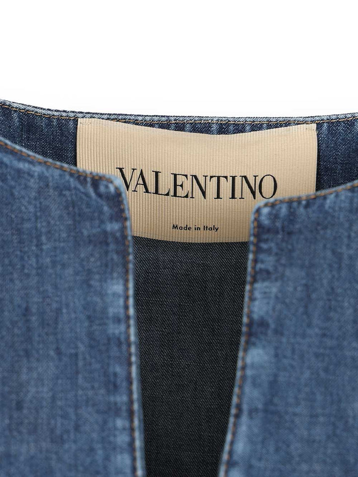 Valentino Garavani Chambray Denim Dress Abiti - Blu | be4b4e15aaf5b1cd6acccd8cdcbe42cdbdf34b31