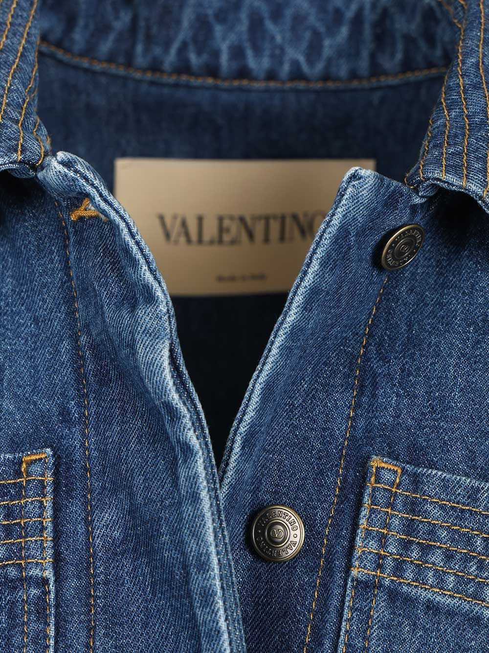 Valentino Garavani Denim Jacket Giacche - Blu | c1577ac1b813b3ef321aadebee057a1bc07610c5