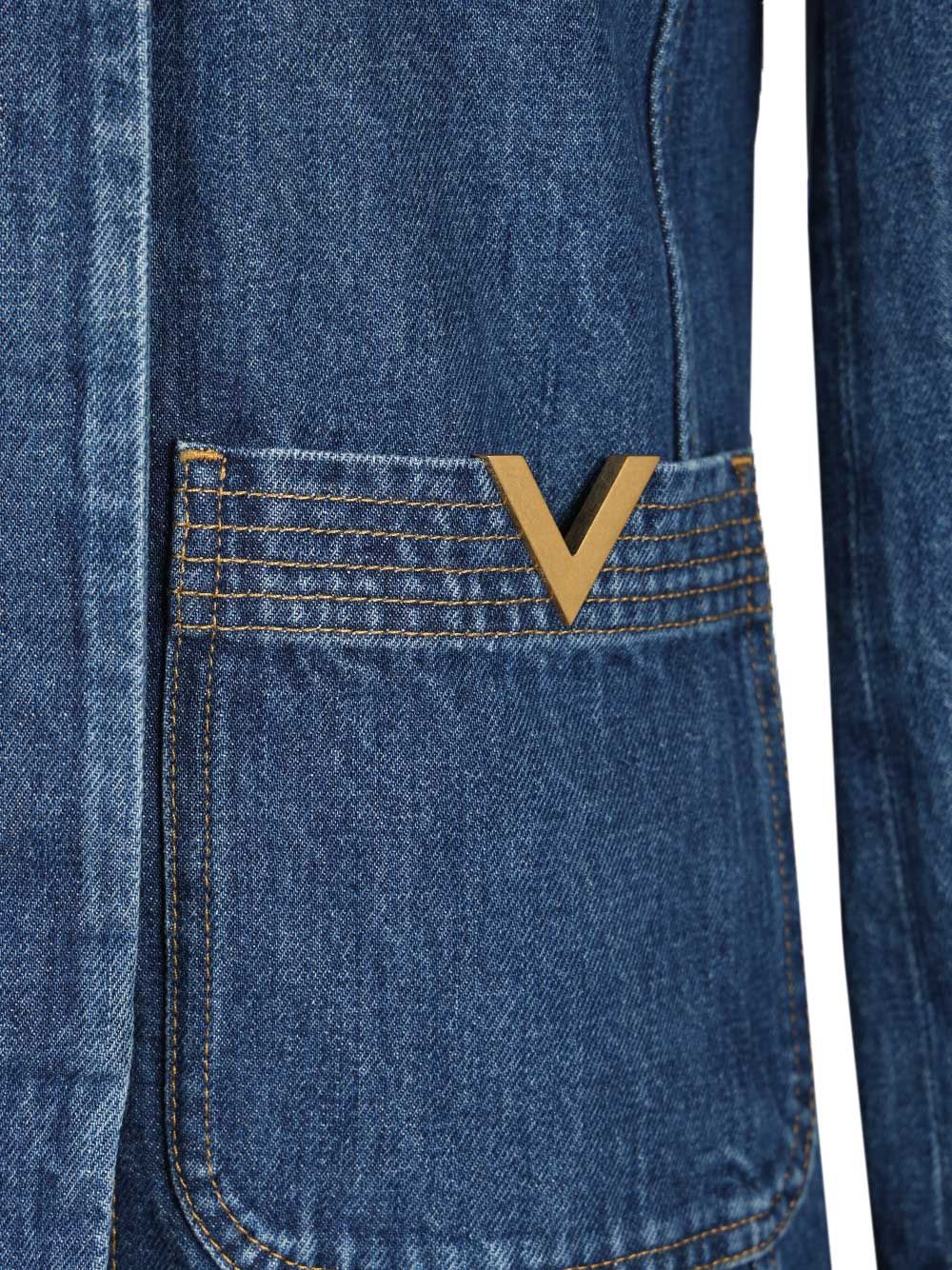 Valentino Garavani Denim Jacket Giacche - Blu | 32a64a6315949ba24bdba213c9181c32f63c96f0