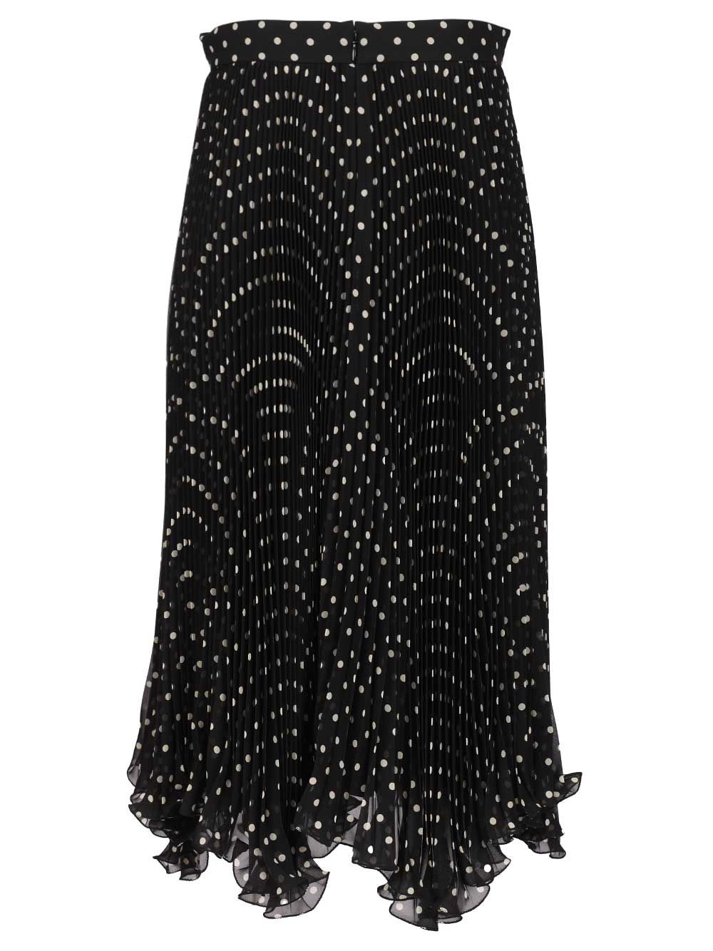 Valentino Garavani Silk Polka Dot Skirt Gonne - Nero | 834adc8fc84a4173fb6f08deaed2131f47348a8a