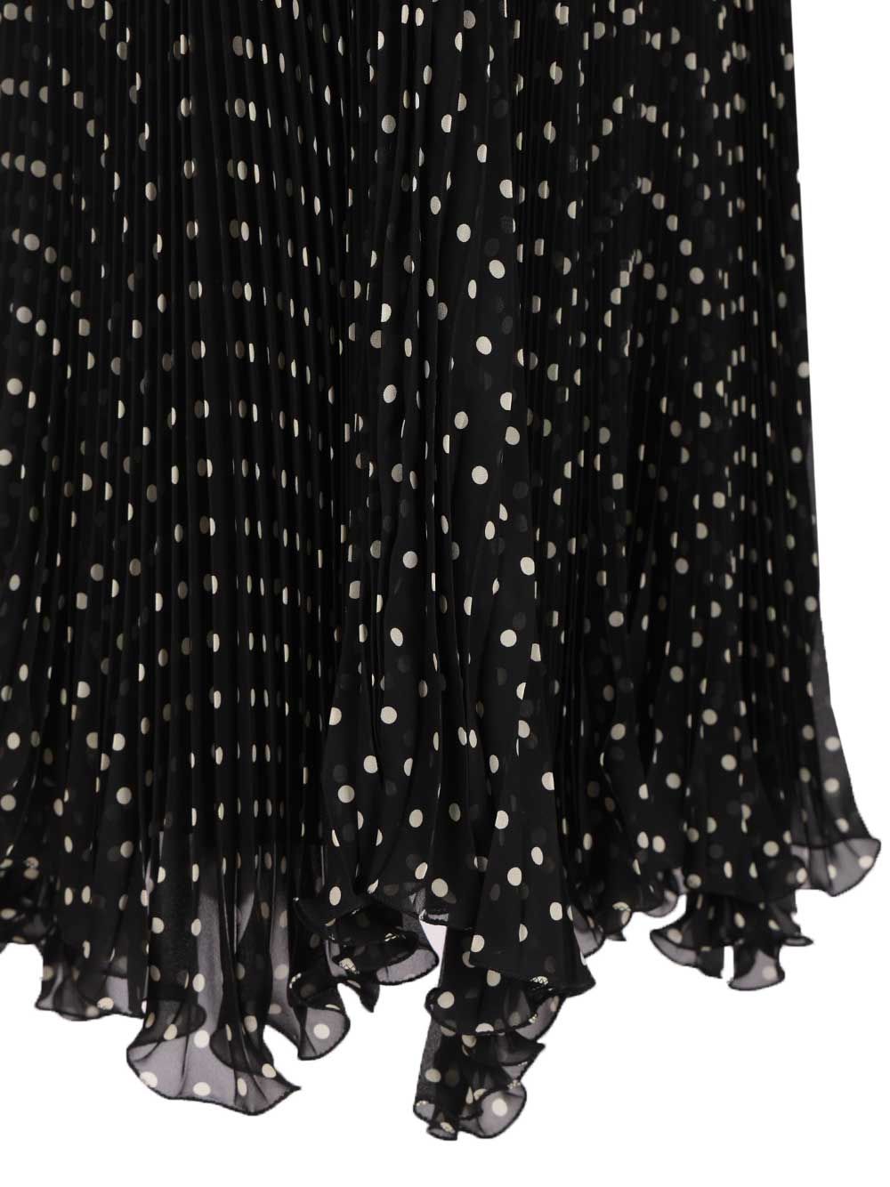 Valentino Garavani Silk Polka Dot Skirt Gonne - Nero | 1d788af331aca57de6b6938287923994d7826991