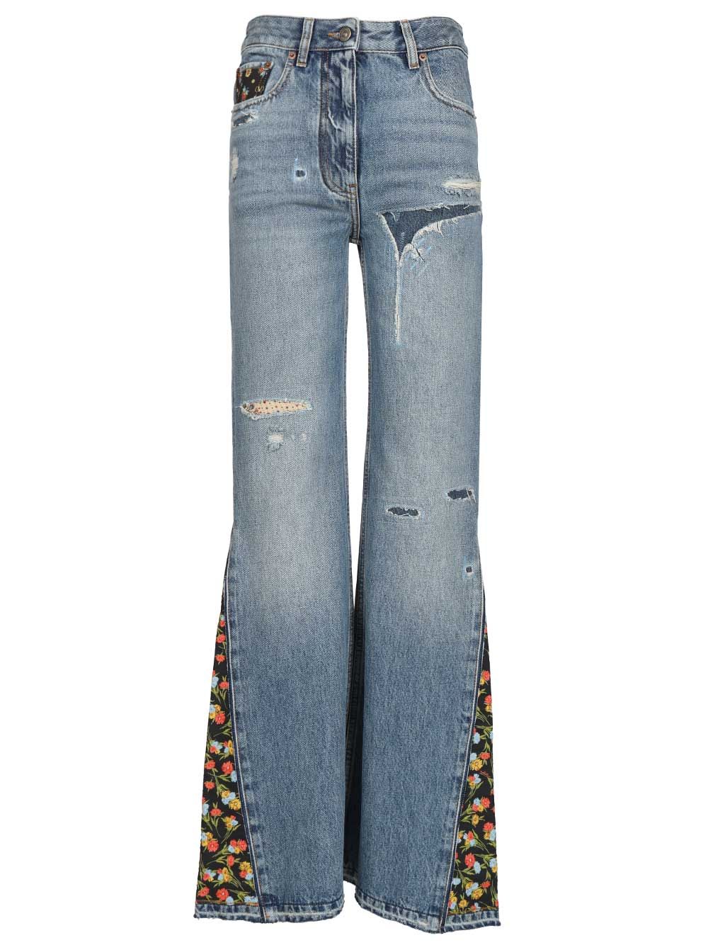 Valentino Garavani Flared Jeans - Blu | b2881aecfd057893297094bd510f4e25f4237d90