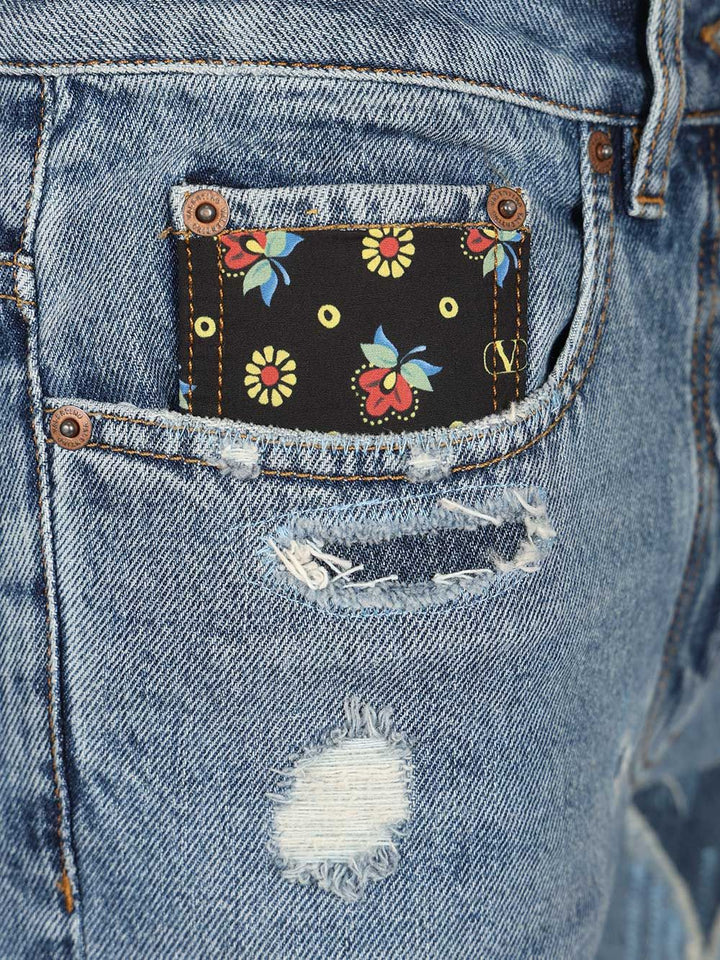 Valentino Garavani Flared Jeans - Blu | 958d63e0c7b46f54d63ea8b3dbf81eb10d689882