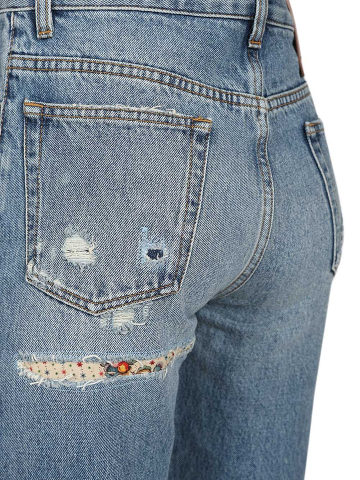 Valentino Garavani Flared Jeans - Blu | 47bfcd6fbda82c3d4a1ab190192a3e70a1e0c243