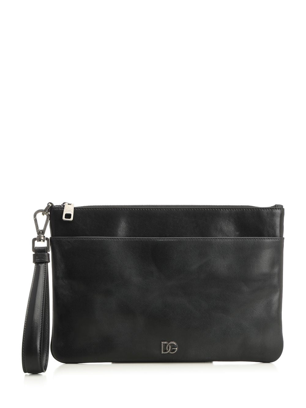 Dolce & Gabbana Tempesta Calfskin Toiletry Bag Small leather goods - Nero | a6bbf21b7dff377c4bb40de76c9789b597d660e9