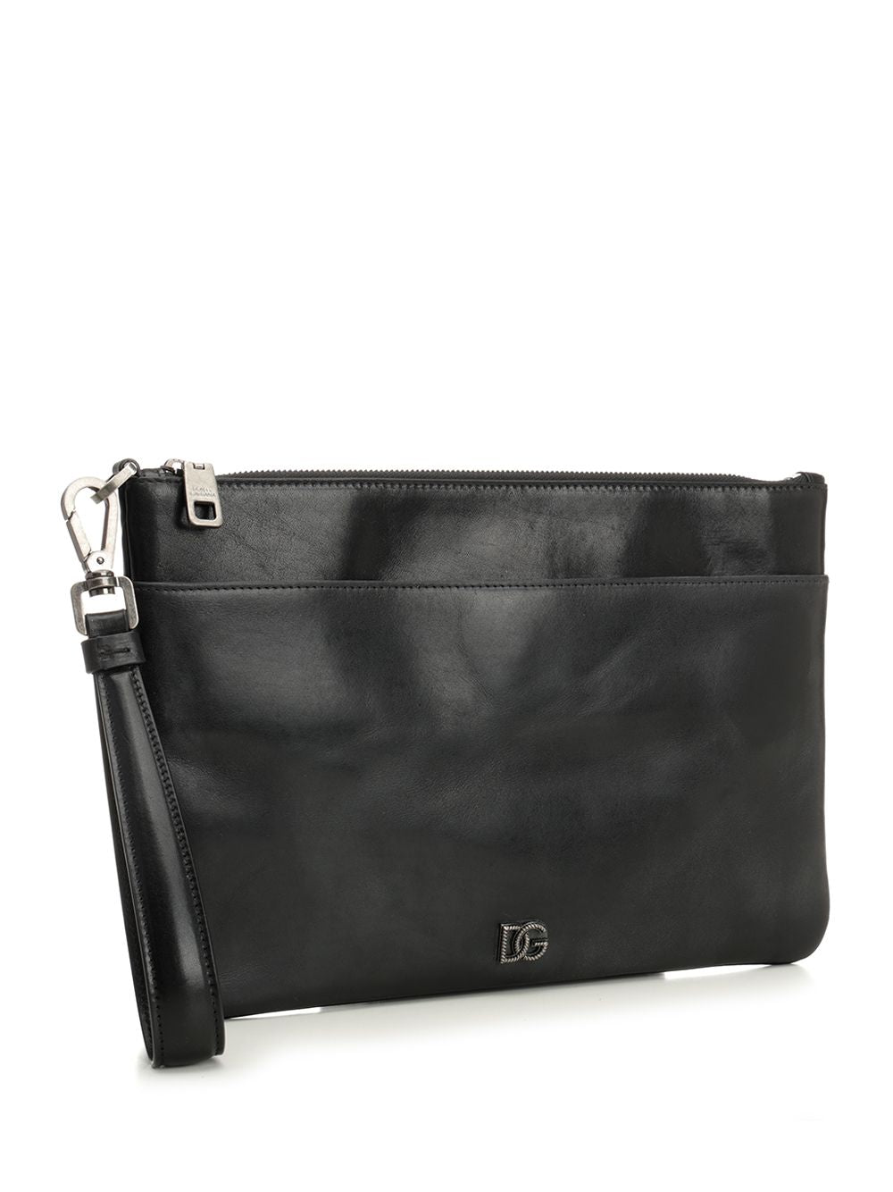 Dolce & Gabbana Tempesta Calfskin Toiletry Bag Small leather goods - Nero | d8ce9c94f31be17e76711afa7e19b970d391ad01