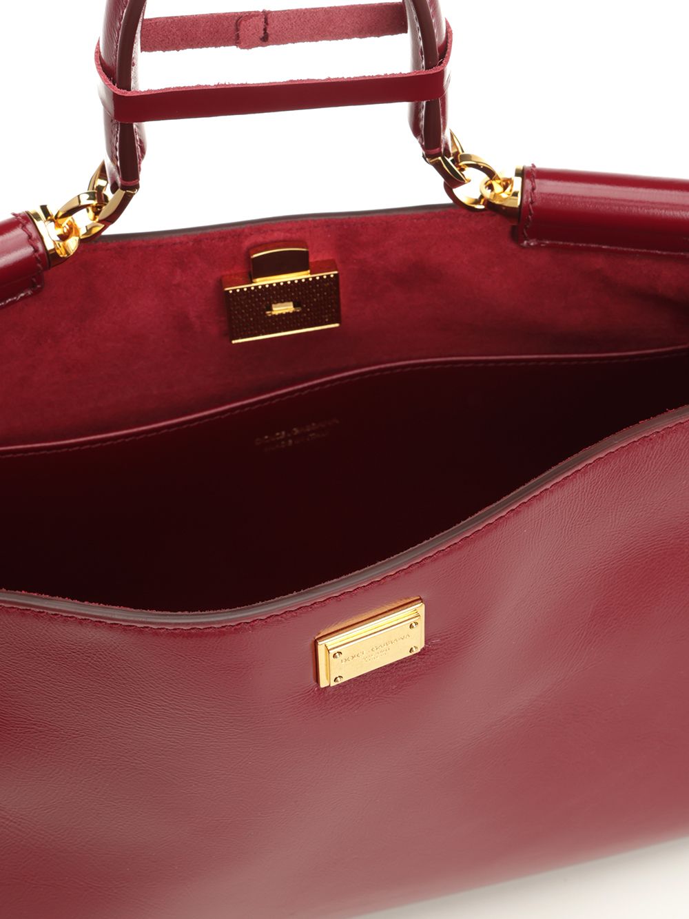 Dolce & Gabbana Vittorio Leather Bag Shoulder Bags - Bordeaux | e5fbcbc008cb80e56af5a8f095c0253c5a4a4b8f
