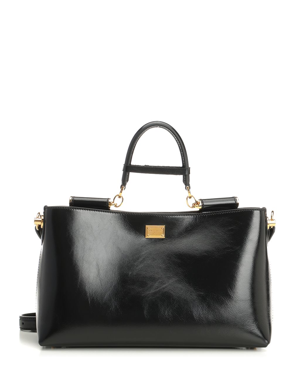 Dolce & Gabbana Vittorio Leather Bag Shoulder Bags - Nero | ed2d5399cb7f09afb0667082c875d8e3254a9bbb