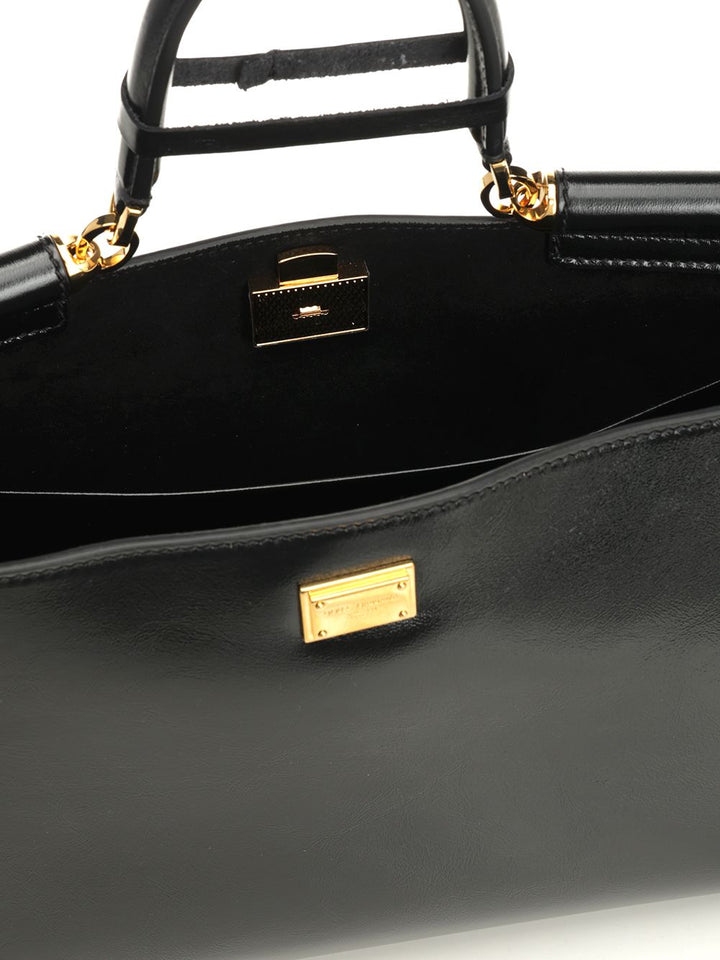 Dolce & Gabbana Vittorio Leather Bag Shoulder Bags - Nero | cd9e4ca5f7e813fe716766c84652218c4dcb23d1