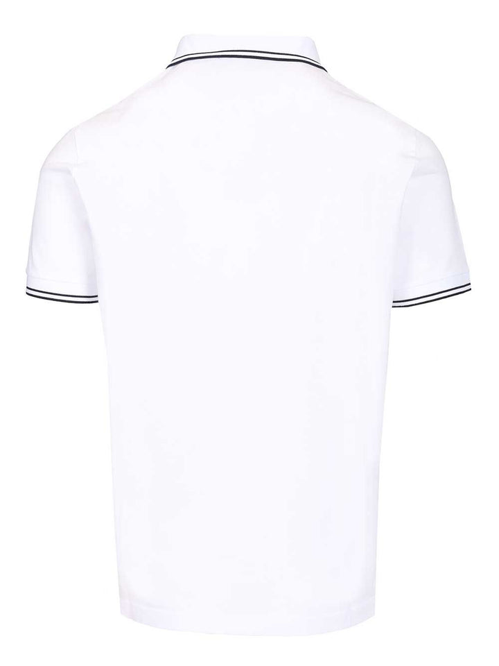 Stone Island Organic Cotton Polo shirt - Bianco | 1d58871b8432cda6c6e80cbfe5ad5c38dd46b721