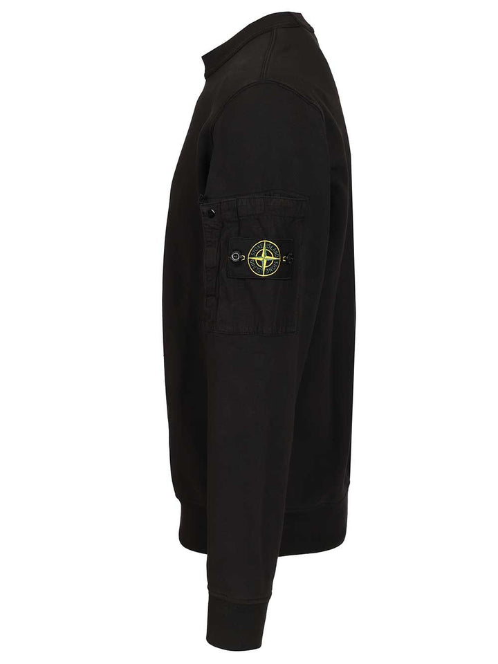 Stone Island Crewneck Sweatshirt Sweatshirts - Nero | e3c21cbe5cab9b1d9e8c3af791c8b7ba126a4ad6
