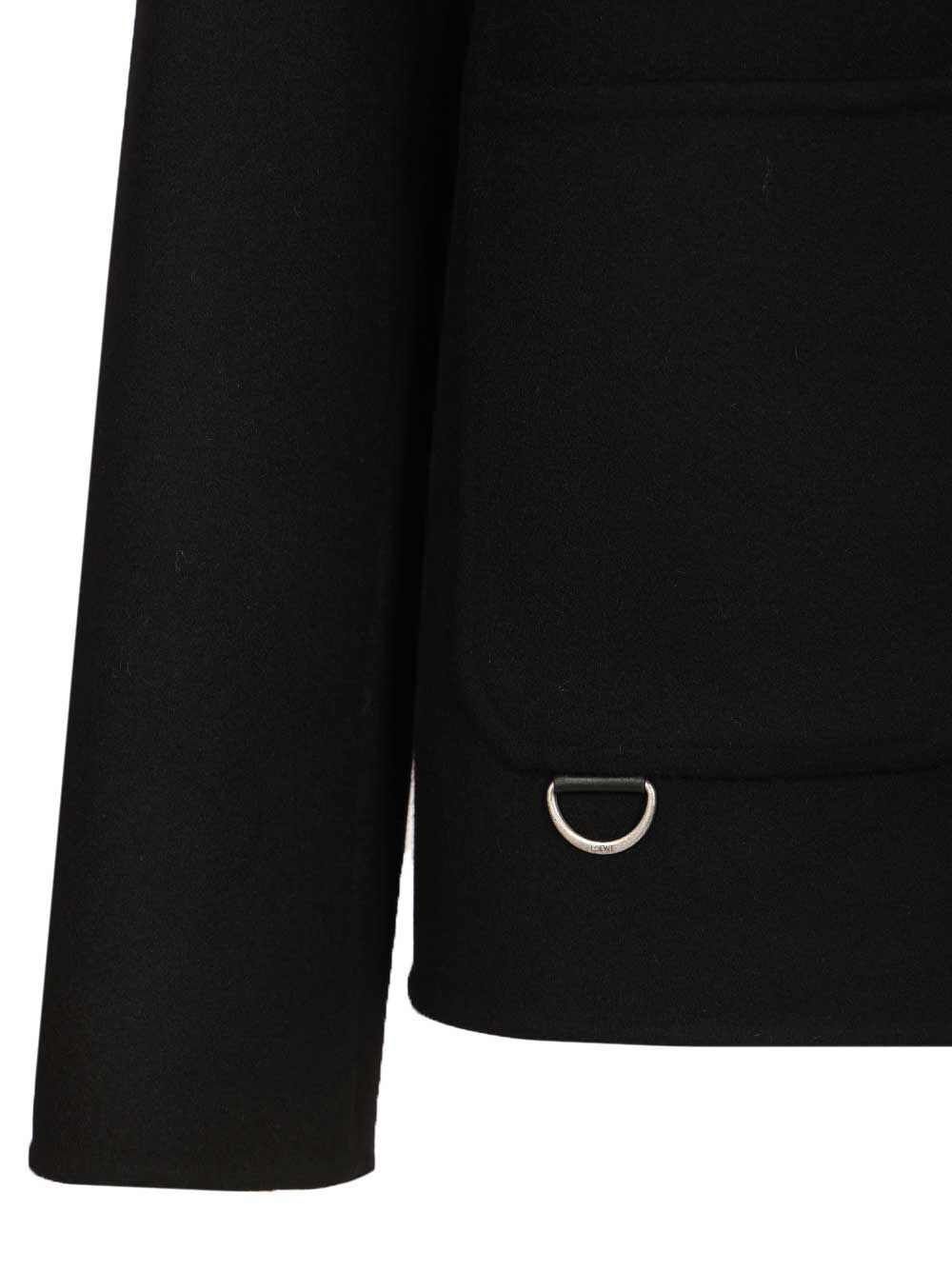 Loewe Wool And Cashmere Workwear Jacket Giacche - Nero | db57ad1c0ba939cae712d3702432e272adf8d622
