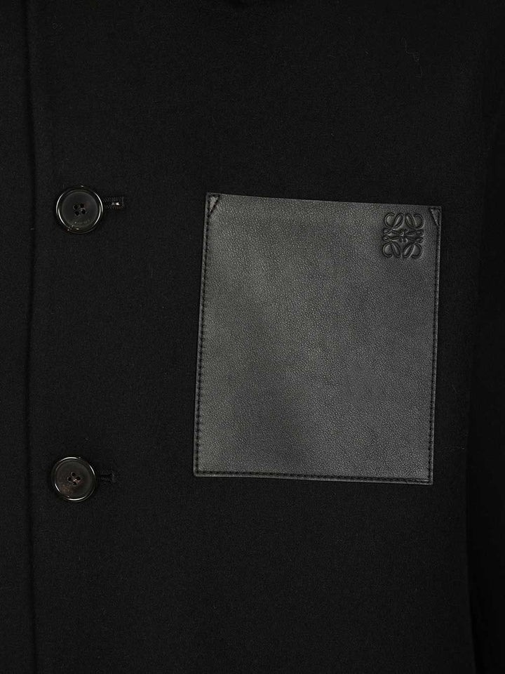 Loewe Wool And Cashmere Workwear Jacket Giacche - Nero | 76f4b39639ff9298a9e20a7a1a5f9bbadd7ad6c9
