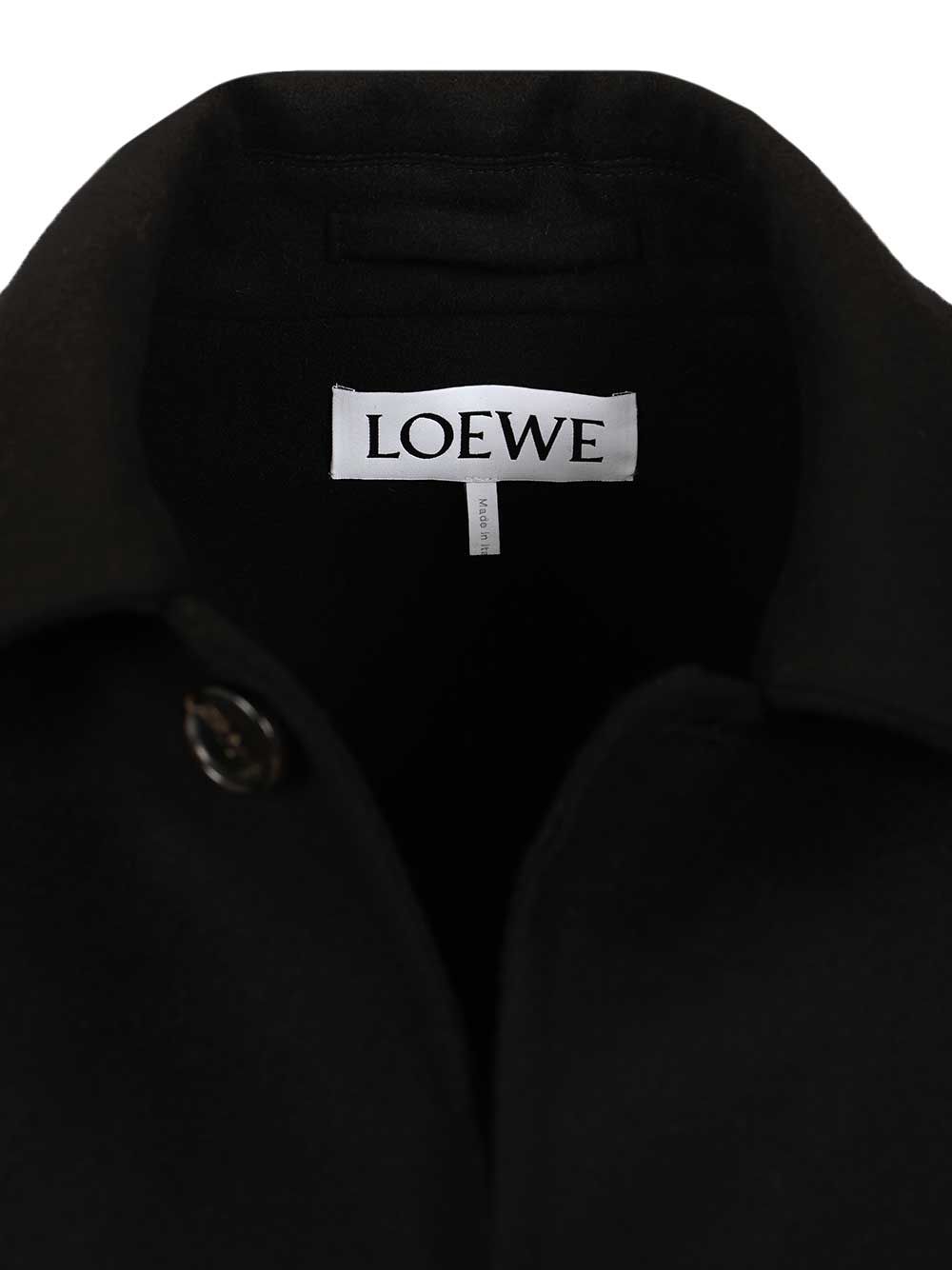 Loewe Wool And Cashmere Workwear Jacket Giacche - Nero | 7e94db4f30a2e8fec10dc548642c6aa63647ccba