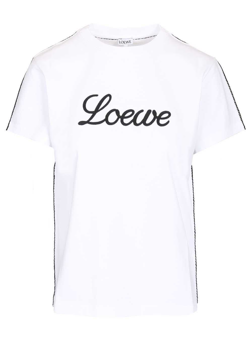 Loewe Relaxed Fit Cotton T-Shirt - Bianco | 46515fdeb6903b09d2272b5e60af91866acb4bb3