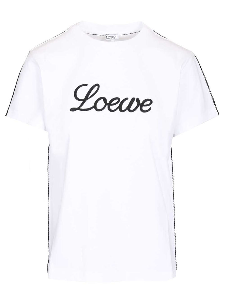 Loewe Relaxed Fit Cotton T-Shirt - Bianco | 46515fdeb6903b09d2272b5e60af91866acb4bb3
