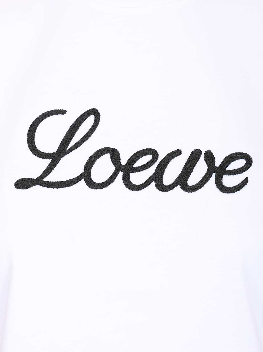 Loewe Relaxed Fit Cotton T-Shirt - Bianco | 5788c7a87a8803e3c231aa999cd62b5be7c73aa3