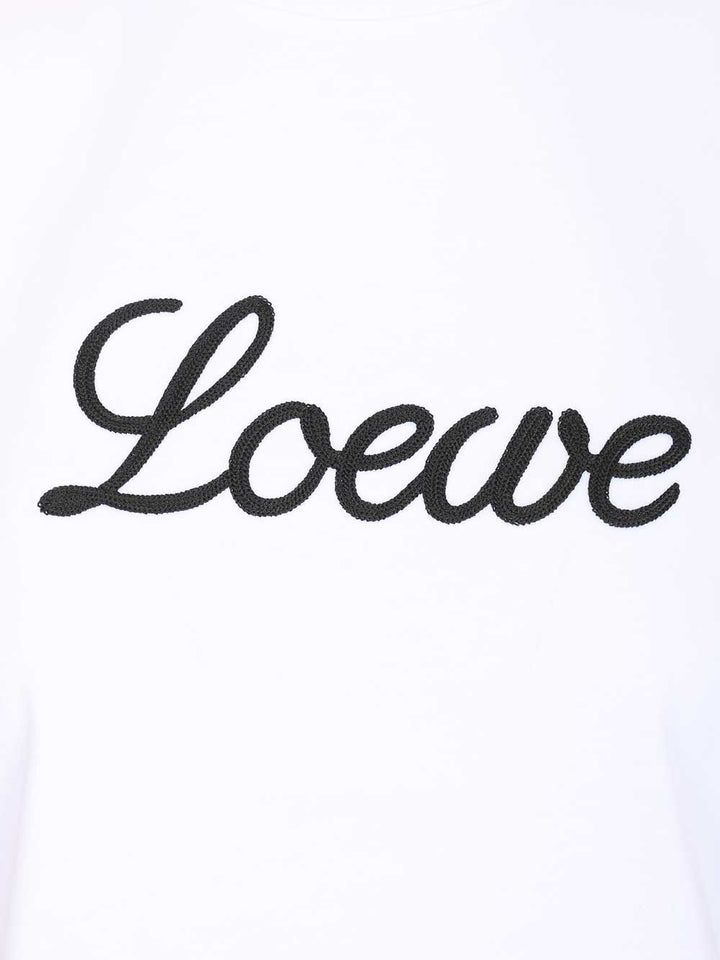 Loewe Relaxed Fit Cotton T-Shirt - Bianco | 5788c7a87a8803e3c231aa999cd62b5be7c73aa3