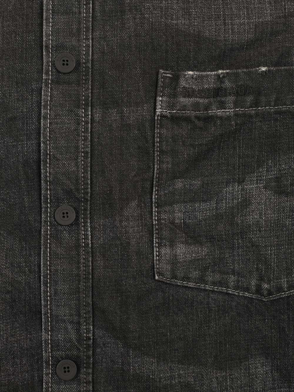 Balenciaga Denim Parka With Hood Giacche - Nero | 08edc99fb93e0f2a18a54e14160981185496d1b9