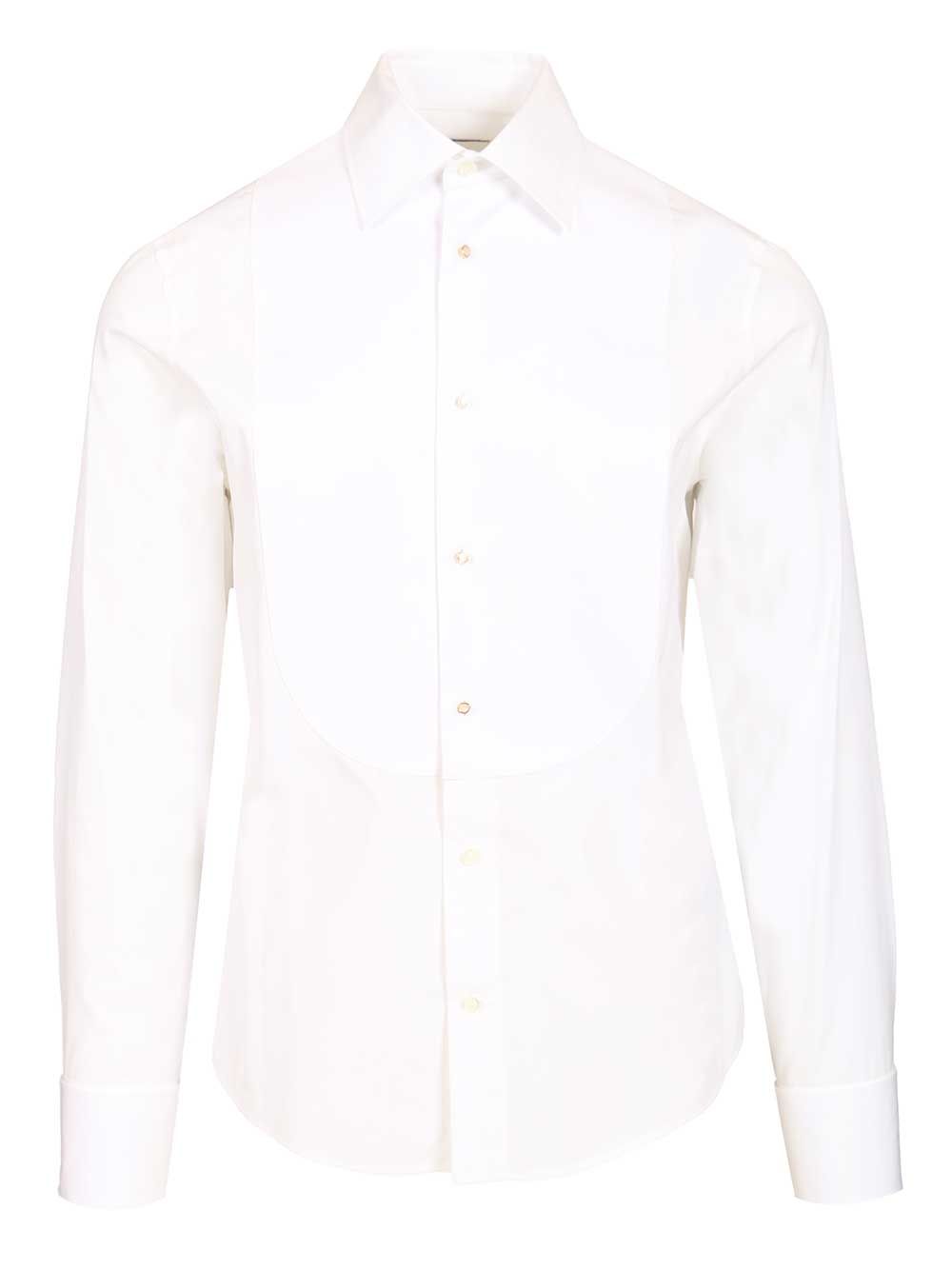 Burberry Slim-Fit Cotton Tuxedo Shirt Shirts - Bianco | bc7ff9d8bdc8e4771c29c070b234f0ed204d893f