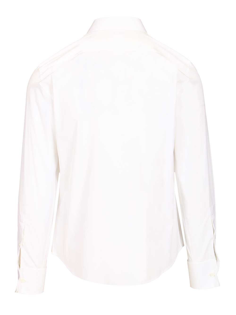 Burberry Slim-Fit Cotton Tuxedo Shirt Shirts - Bianco | 7e4689a2c1f2f58fecb2190371a88b1343ed0818
