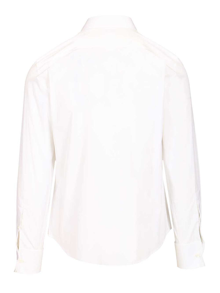 Burberry Slim-Fit Cotton Tuxedo Shirt Shirts - Bianco | 7e4689a2c1f2f58fecb2190371a88b1343ed0818