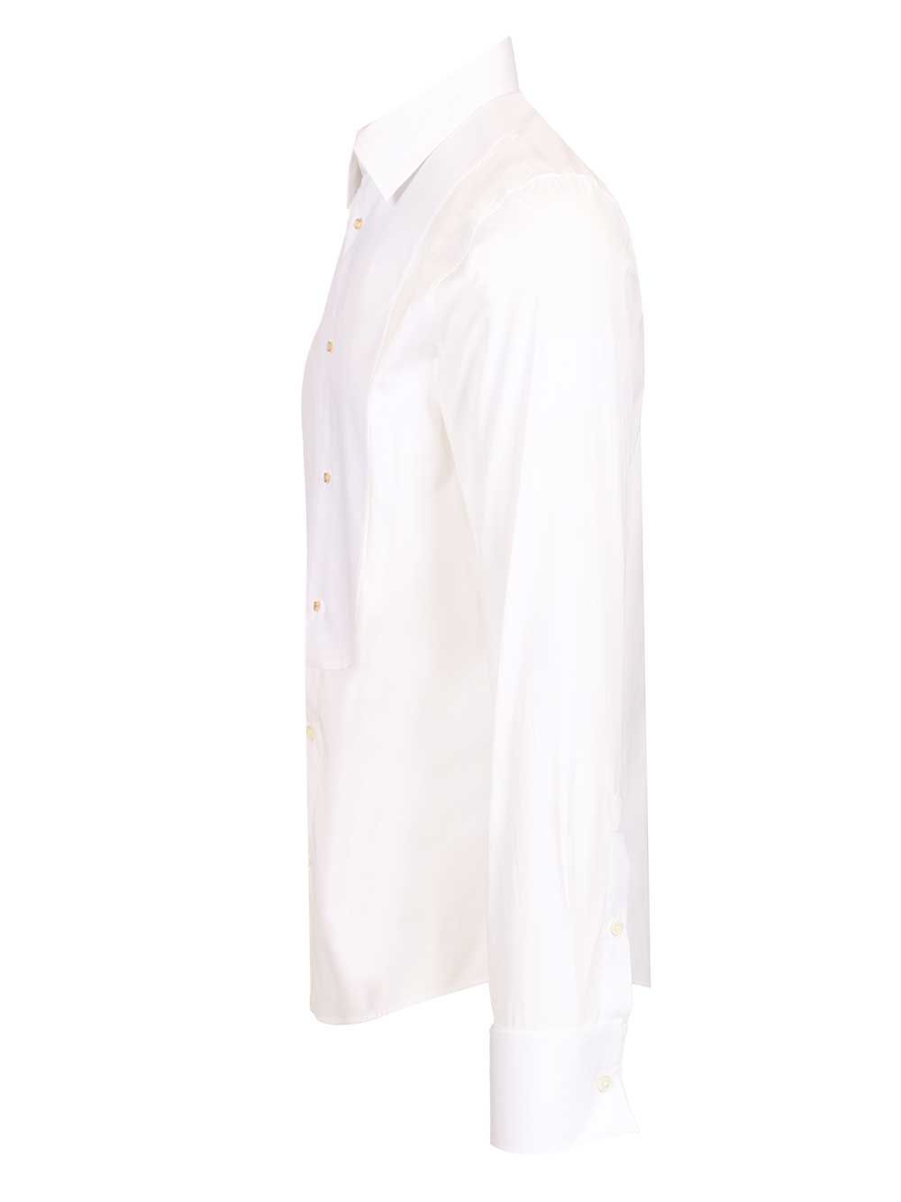 Burberry Slim-Fit Cotton Tuxedo Shirt Shirts - Bianco | 0ba7c2805471b9db5363f8935283dbcc328c9960