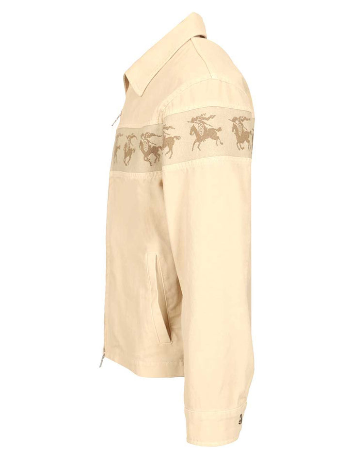 Burberry Cotton Canvas Jacket Giacche - Bianco | 79e437ca76a542fed0e6024036944902d5230f0f