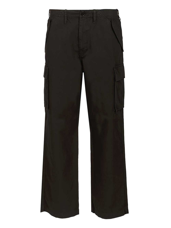 Burberry Cargo  Crafted From Cotton Twill Trousers - Nero | 7cc58b251271bdb363e5cb70fb592f018b7e8854