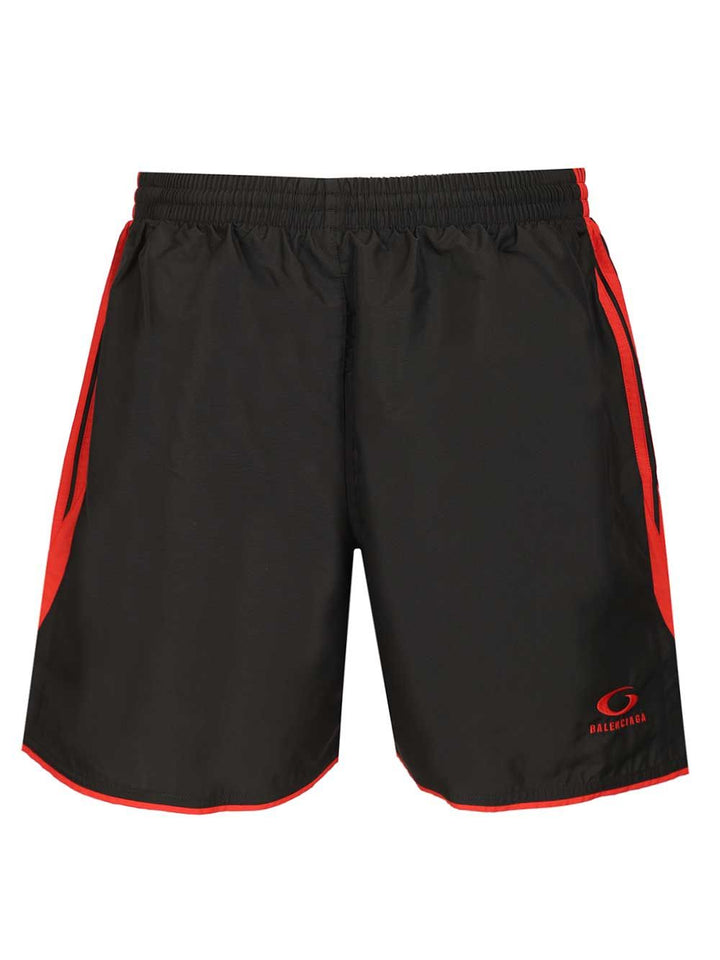 Balenciaga Beach Shorts Trousers - Nero | e1766016fb28a69d92c90f846c1bd4c522f797ad