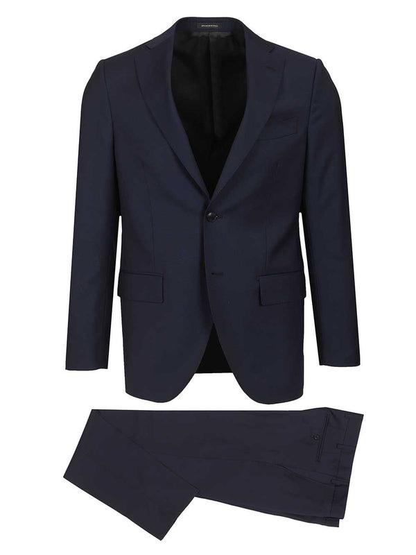 Trajes de un botón azules