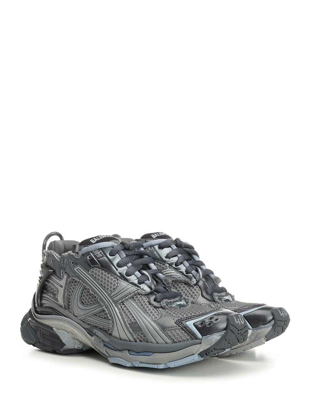 Balenciaga Runner  In Mesh And Nylon Sneakers - Grey | 7a4aa1a50030e6d916a278af9aed62f53c24ec4d