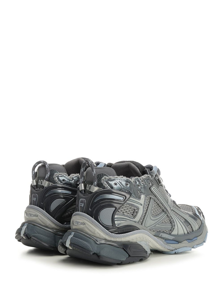 Balenciaga Runner  In Mesh And Nylon Sneakers - Grey | 7627f37f4ec2836fc80392401c391f45094fc80b