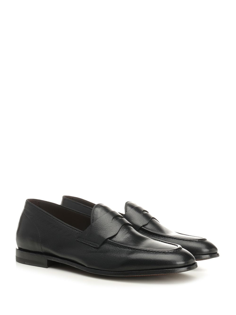 Al Duca D'Aosta 1902 Athens Leather Moccasin Mocassini - Nero | a1de789d9f5c3dd3ab3d0a4f9daaf23e668f9953