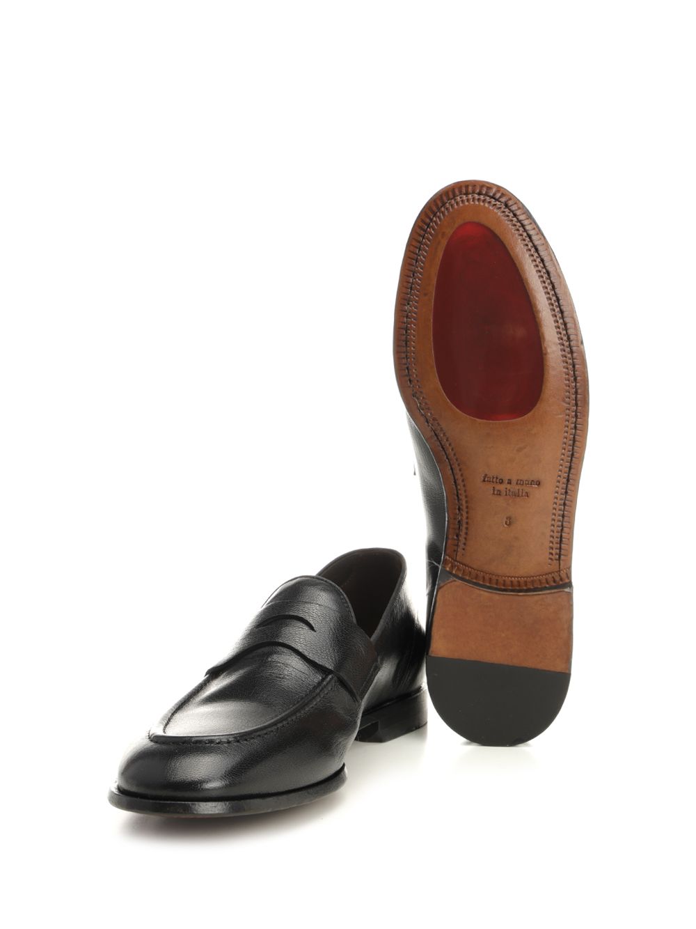 Al Duca D'Aosta 1902 Athens Leather Moccasin Mocassini - Nero | 9cadb11a628ef33736e1ae2a1a978bf4df9c6c99