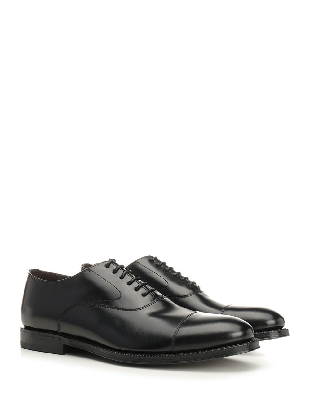 Al Duca D'Aosta 1902 Oxford Shoe With Brushed Leather Mocassini - Nero | a717923cf5e97145230c809324d3670bebb0938a
