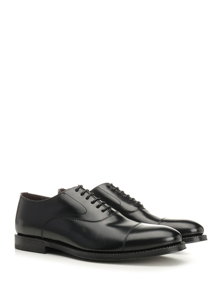 Al Duca D'Aosta 1902 Oxford Shoe With Brushed Leather Mocassini - Nero | a717923cf5e97145230c809324d3670bebb0938a