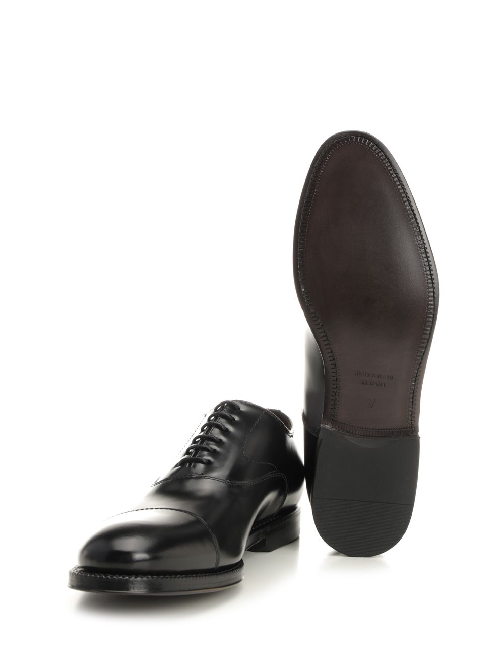 Al Duca D'Aosta 1902 Oxford Shoe With Brushed Leather Mocassini - Nero | 4a78cae8d7a8aebbf231743bd040a6f28772de5e